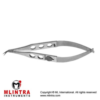 Troutman-Katzin Corneal Transplant Scissor Right - Strongly Curved - Small Blades - With Lock Stainless Steel, 10.5 cm - 4 1/4" Troutman-Katzin Corneal Transplant Scissor Right - Strongly Curved - Small Blades - With Lock Stainless Steel, 10.5 cm - 4 1/4"